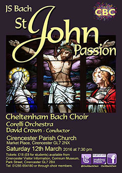 St John Passion performed by Cheltenham Bach Choir in 2016